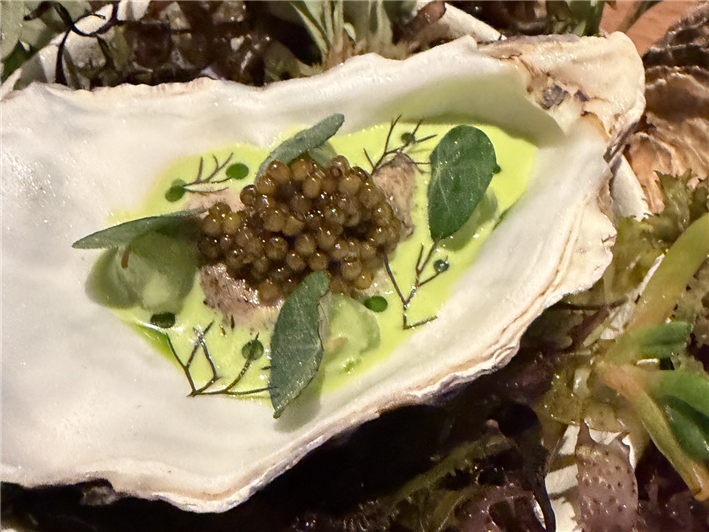 oyster and caviar